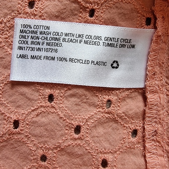 Blouse Top AVA & VIV  Sz X Terracotta 100% Cotton - Picture 4 of 6